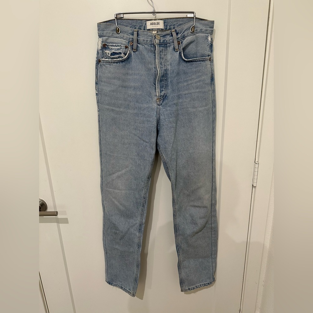 Agolde 90s Mid Rise Loose Fit Slightly Distressed